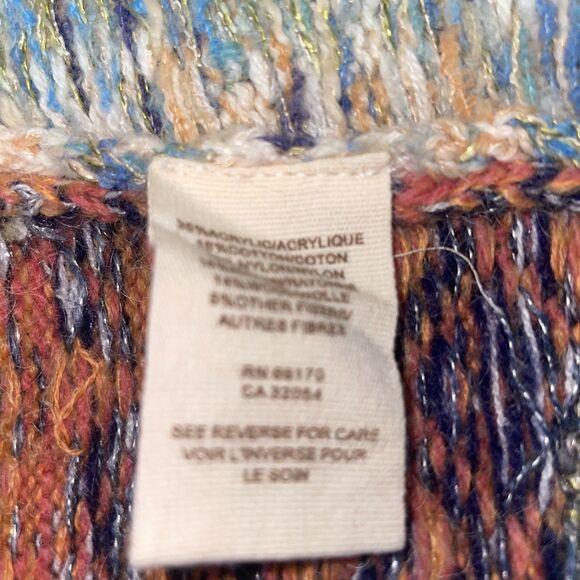 Free People Sz M Desert Drifter  Duster Cardigan Wool Gypsy Boho Southwestern - Picture 12 of 14